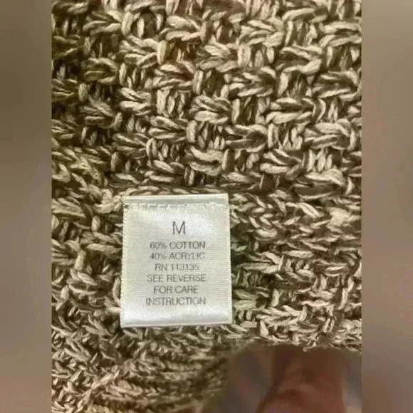 Women’s 3/4 Sleeve Tan/Brown Leo & Nicole Cardigan - Picture 5 of 6